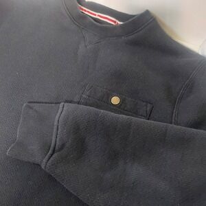 Coleman Mens Black Long Sleeve Crew Neck Pocket Sweatshirt Size XL Fleece inside